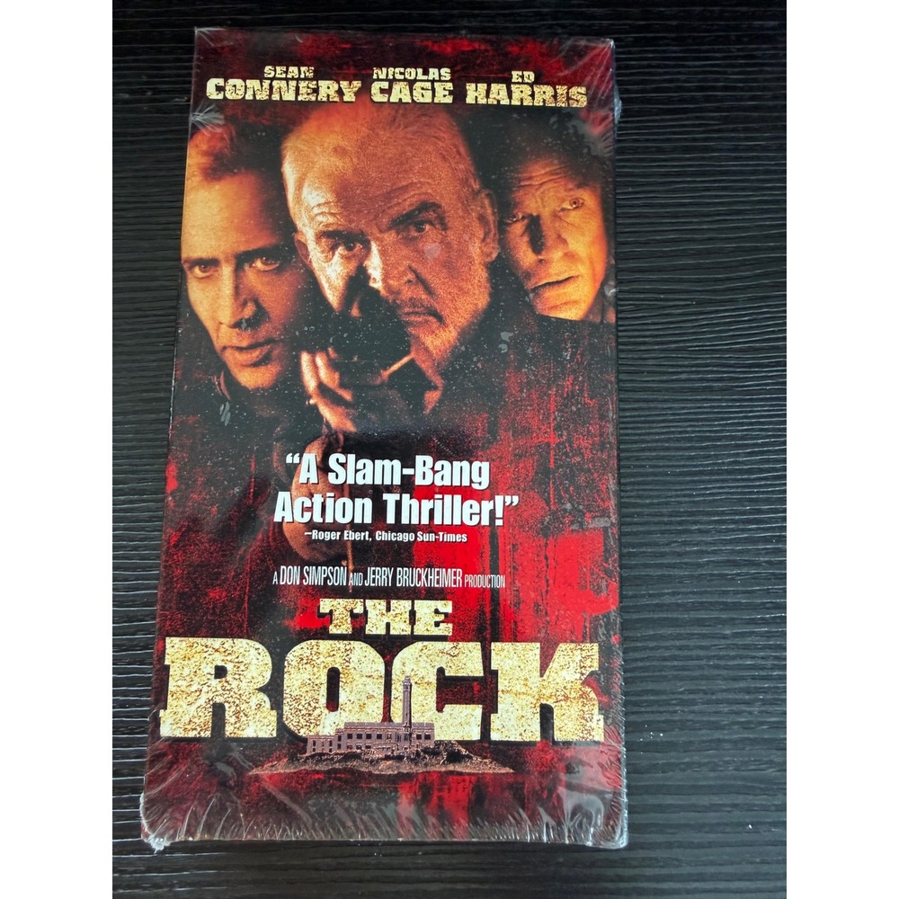 The Rock VHS 1996 Movie Sean Connery Nicolas Cage Michael Bay New Sealed